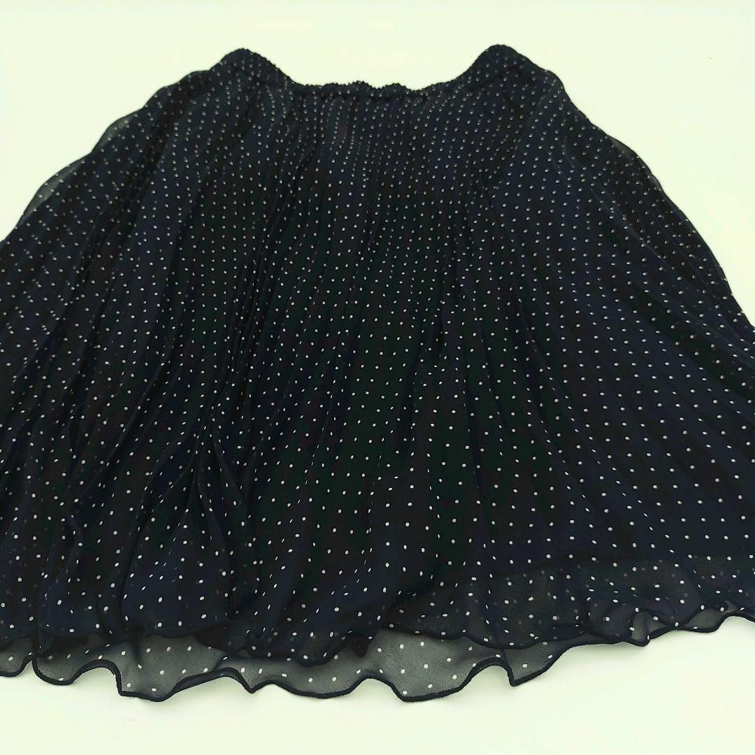【emesse 】ミニスカート　フレア　チュールスカート　薄手　黒　S レディースのスカート(ミニスカート)の商品写真