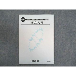 WN93-129 河合塾 高校グリーンコース 漢文入門 2020 02s0B(語学/参考書)