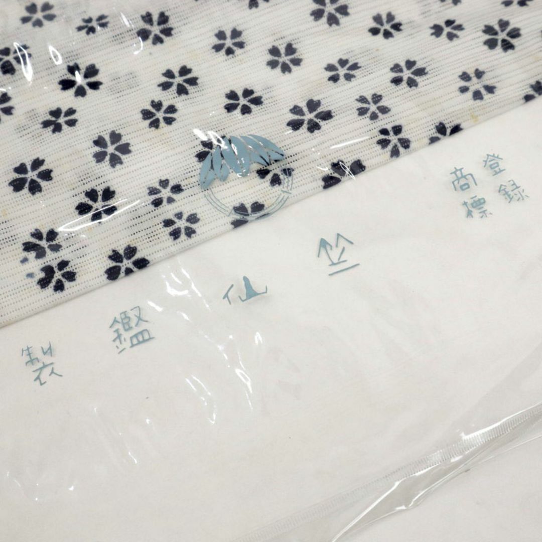 《反物『竺仙』綿絽◆小さな桜の花模様＊白◆夏着物■木綿◆反24-8》 レディースの水着/浴衣(着物)の商品写真