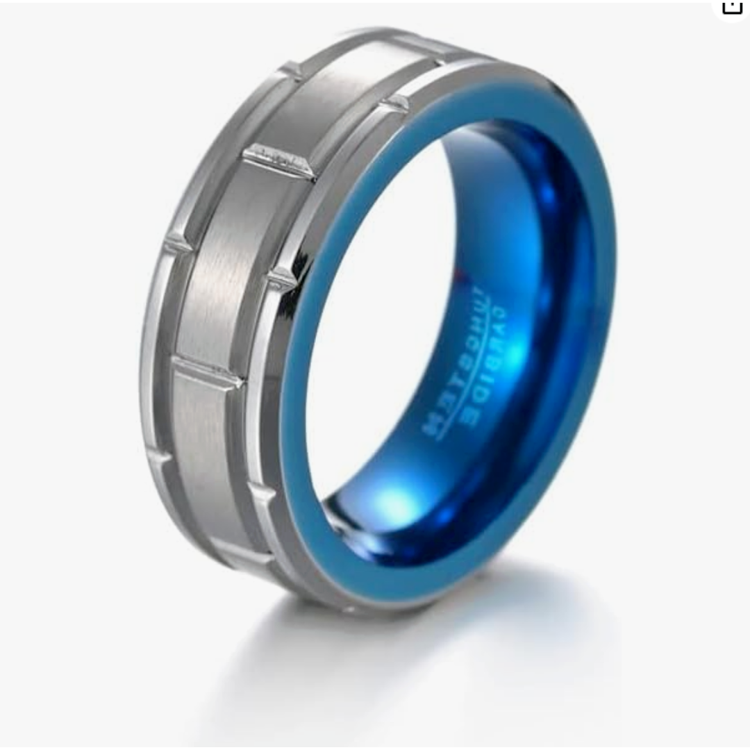 【RN143】リング　アクセサリー 　メンズ 　シルバー　タングステン 　指輪 メンズのアクセサリー(リング(指輪))の商品写真