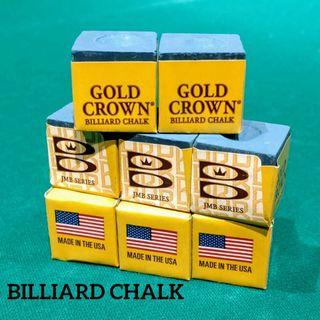 【 送料無料・新品 】BILLIARD CHALK  (GOLD CROWN)(ビリヤード)