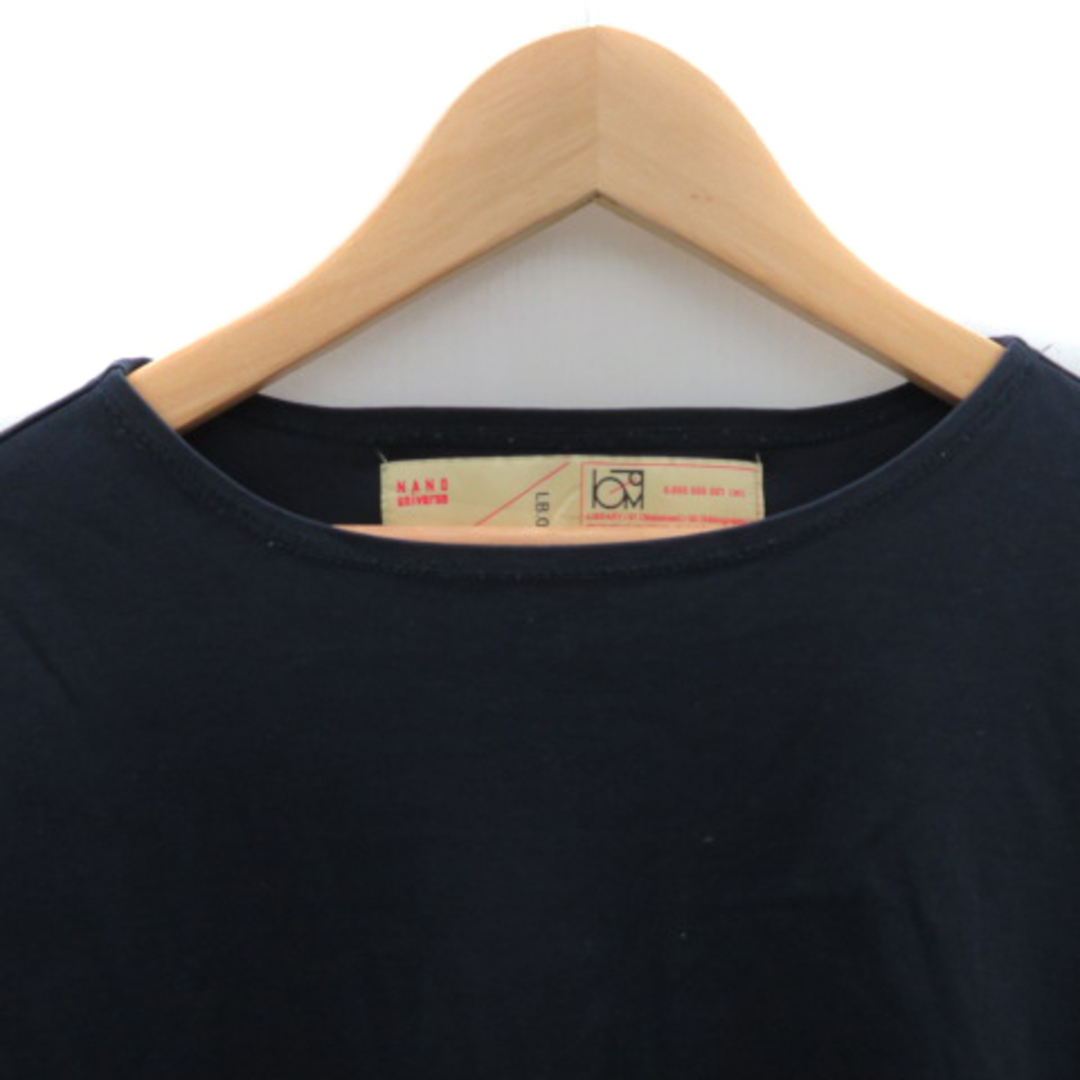 nano・universe(ナノユニバース)のナノユニバース Tシャツ カットソー 五分袖 ラウンドネック 無地 M 紺 メンズのトップス(その他)の商品写真