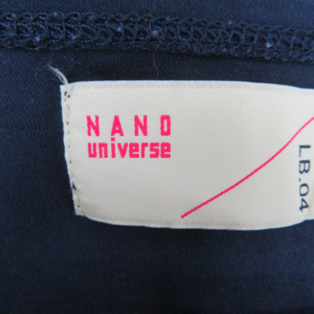 nano・universe(ナノユニバース)のナノユニバース Tシャツ カットソー 五分袖 ラウンドネック 無地 M 紺 メンズのトップス(その他)の商品写真
