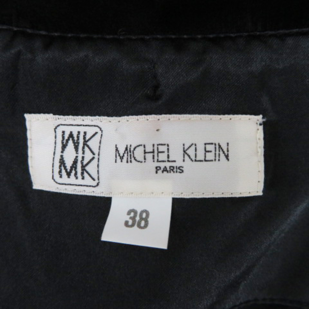MK MICHEL KLEIN(エムケーミッシェルクラン)のエムケー ミッシェルクラン ノースリーブワンピース ミニ丈 Uネック シフォン レディースのワンピース(ミニワンピース)の商品写真