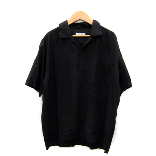 グローバルワーク(GLOBAL WORK)のグローバルワーク カジュアルシャツ オープンカラーシャツ 半袖 S 黒 /SY9(シャツ)