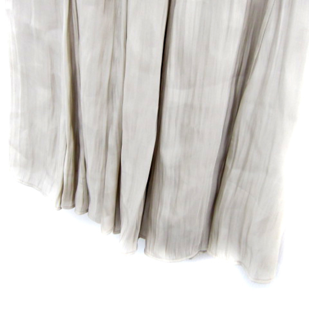 Mila Owen(ミラオーウェン)のミラオーウェン フレアスカート ロング丈 マキシ丈 無地 0 ライトベージュ レディースのスカート(ロングスカート)の商品写真