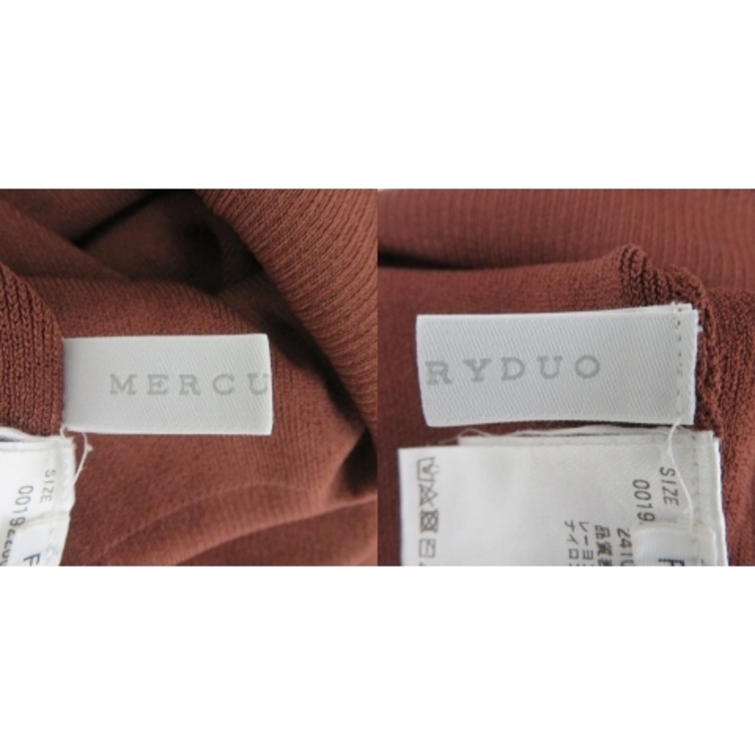 MERCURYDUO(マーキュリーデュオ)のマーキュリーデュオ ニット カットソー ノースリーブ Vネック 無地 F レディースのトップス(ニット/セーター)の商品写真