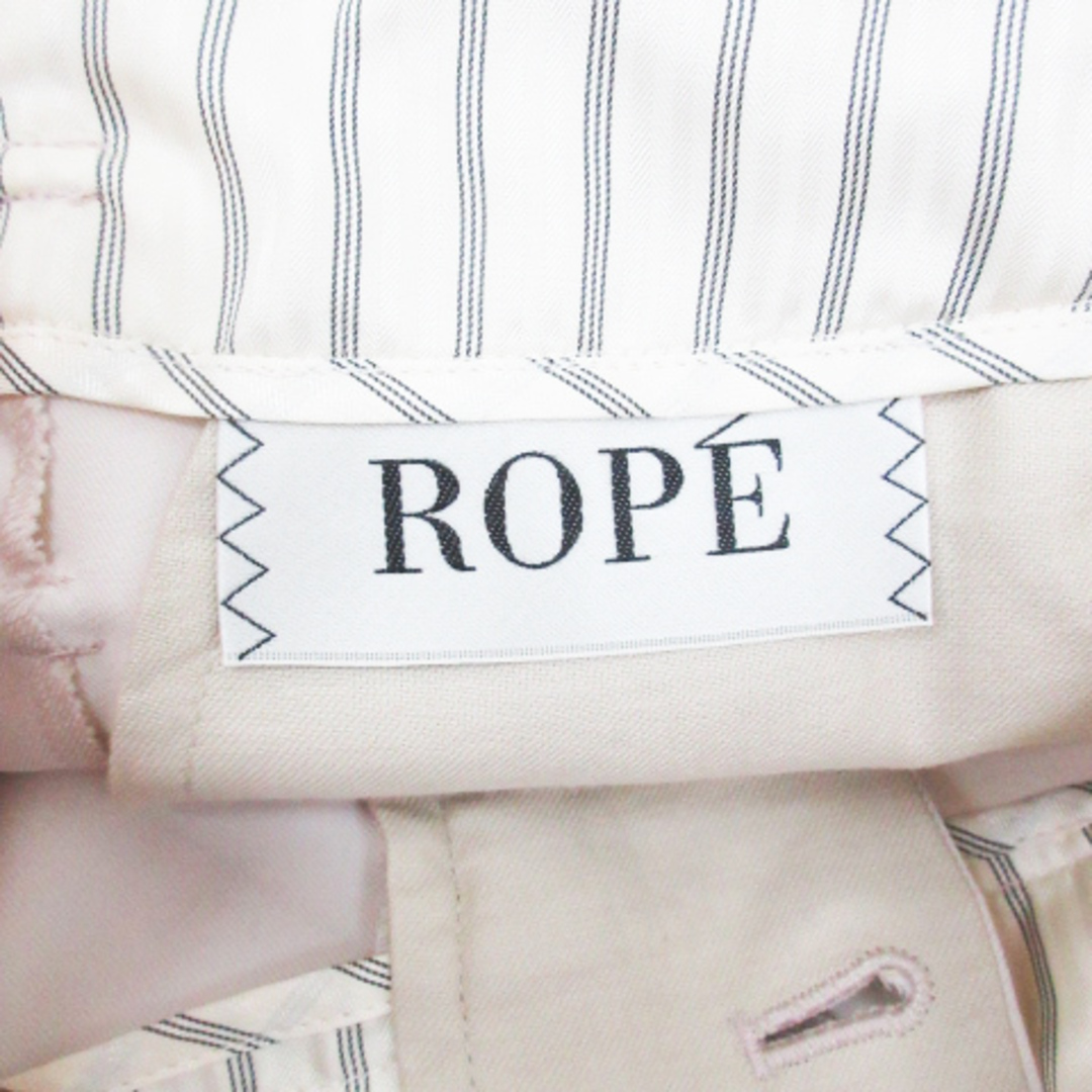 ROPE’(ロペ)のロペ タックパンツ ワイドパンツ アンクル丈 無地 36 S ベージュ レディースのパンツ(その他)の商品写真