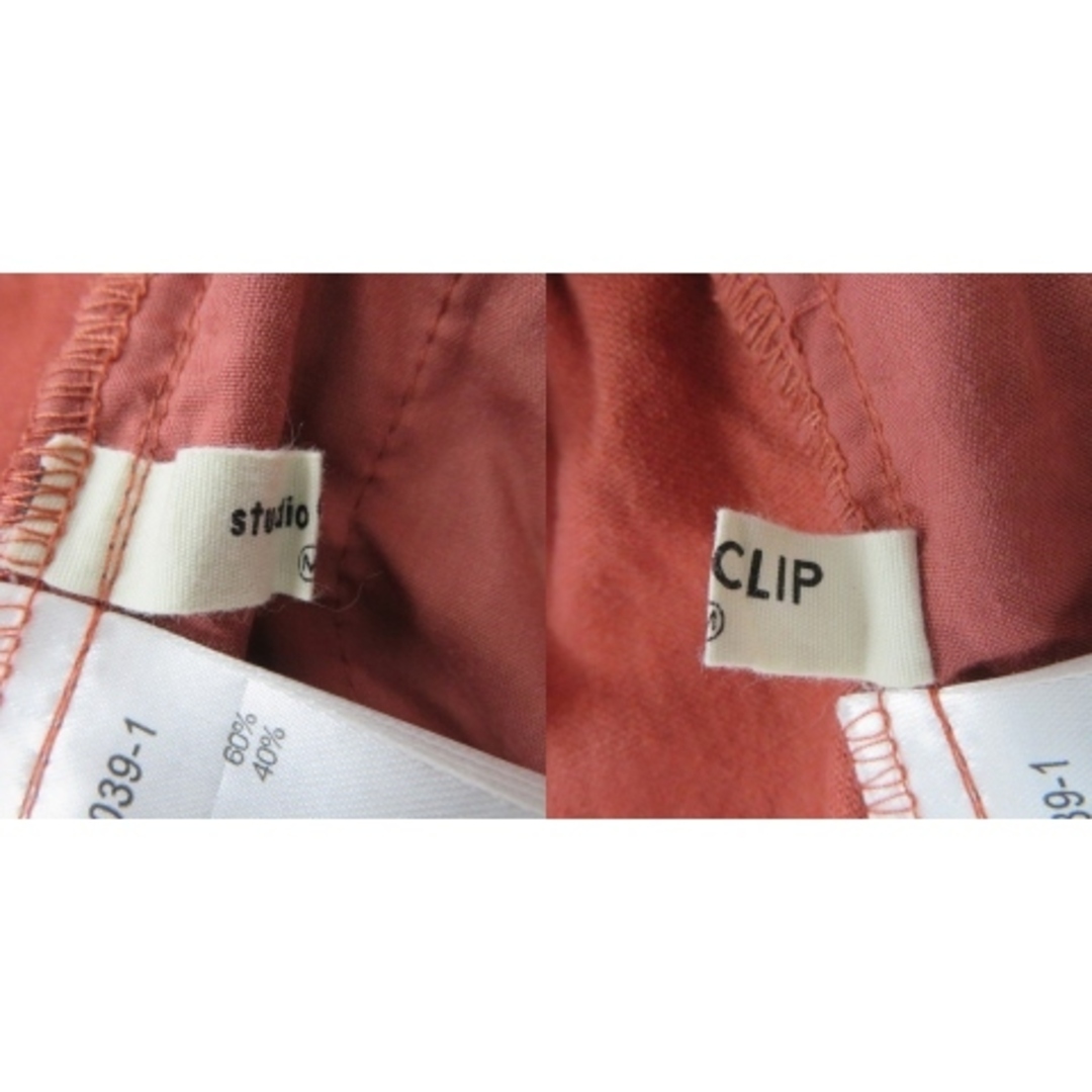 STUDIO CLIP(スタディオクリップ)のスタディオクリップ ガウチョパンツ スカーチョ ワイドパンツ 麻 M ブラウン レディースのパンツ(その他)の商品写真