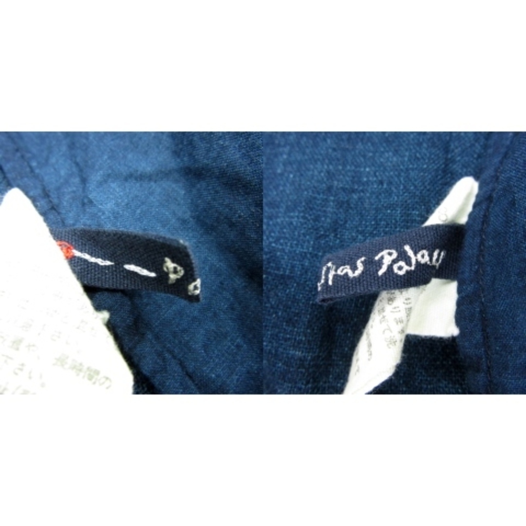 パラスパレス カットソー 長袖 無地 オーバーサイズ 0 紺 ネイビー レディースのトップス(カットソー(長袖/七分))の商品写真