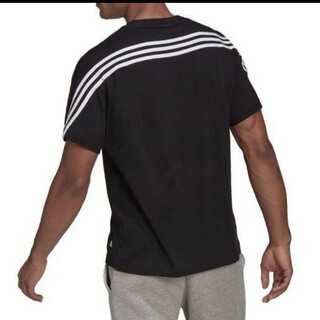 アディダス(adidas)のアディダス Tシャツ L ブラック BIC BACK 3-STRIPES TEE(Tシャツ/カットソー(半袖/袖なし))