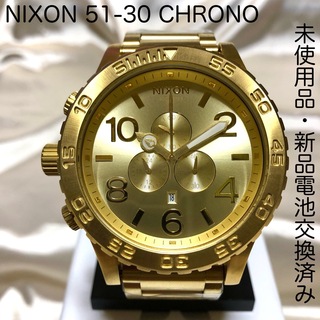 ニクソン(NIXON)のNIXON 51-30 CHRONO ALL GOLD(腕時計(アナログ))