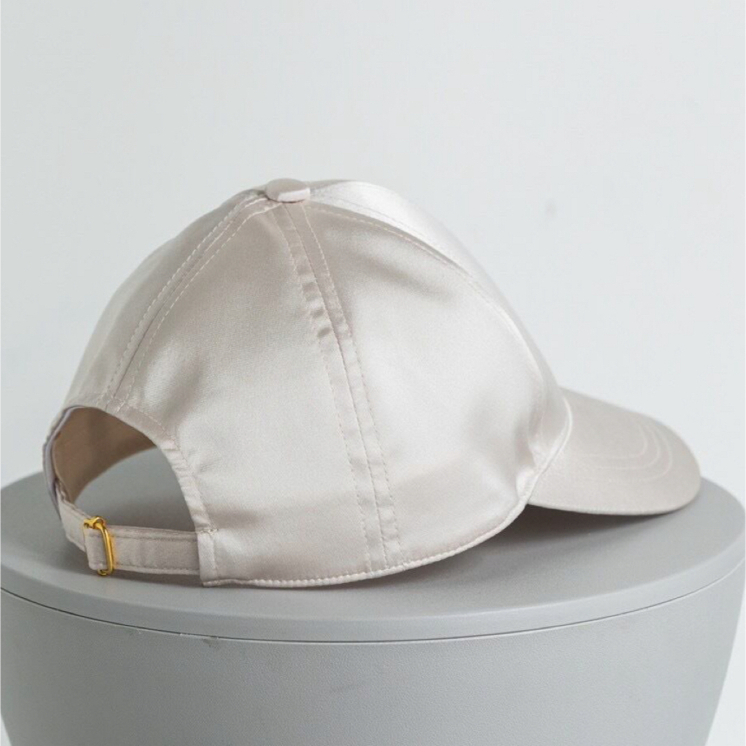 pois saten cap 【beige】 レディースの帽子(キャップ)の商品写真