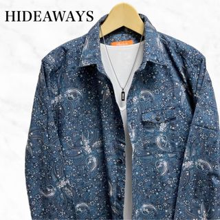 ハイダウェイ(HIDEAWAY)のHIDEAWAYS 総柄シャツ　長袖シャツ　羽織もの　トップス　ペイズリーシャツ(シャツ)