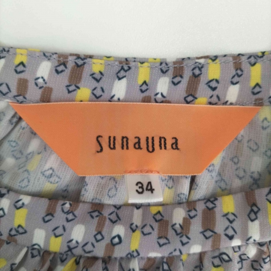 SunaUna(スーナウーナ)のSunauna(スーナウーナ) 総柄ブラウス レディース トップス レディースのトップス(シャツ/ブラウス(長袖/七分))の商品写真