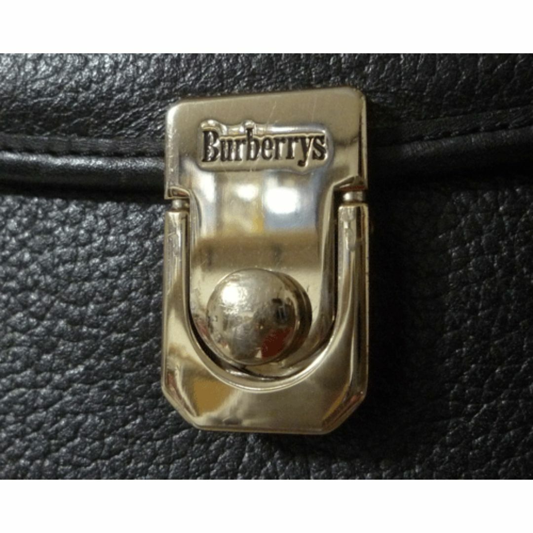 BURBERRY(バーバリー)のバーバリーズ　Burberrys　ブラック　黒　ハンドバッグ　ヴィンテージ レディースのバッグ(ハンドバッグ)の商品写真