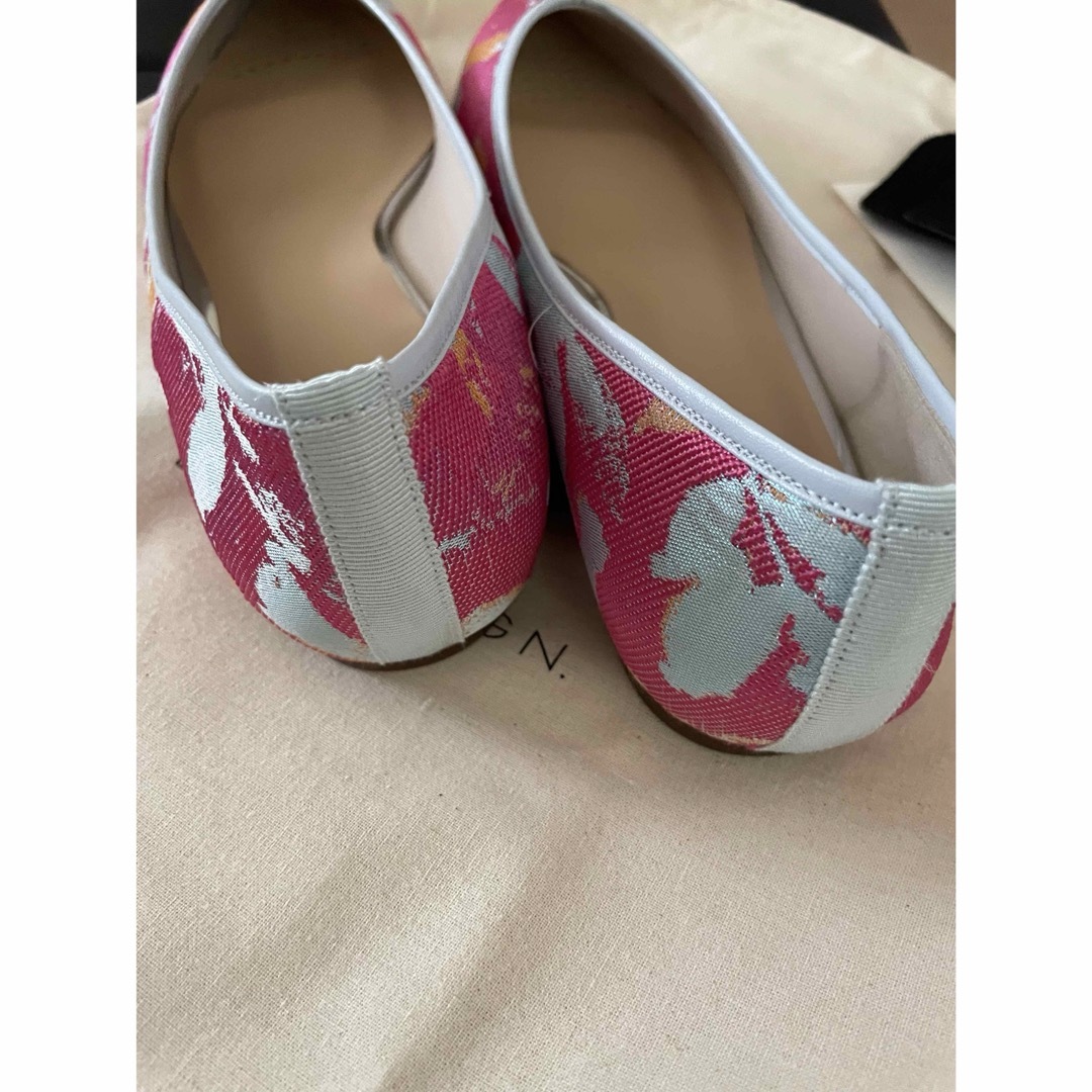 プロフ必読　lottadesign ジャガードフラットバレエ　ピンク　25 レディースの靴/シューズ(バレエシューズ)の商品写真