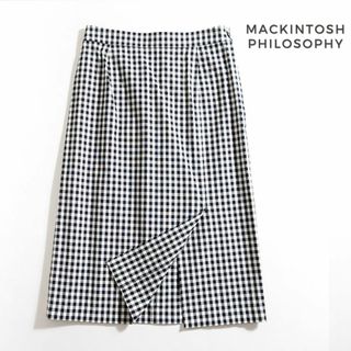 マッキントッシュフィロソフィー(MACKINTOSH PHILOSOPHY)の900*美品 マッキントッシュフィロソフィー チェック タイトスカート(ひざ丈スカート)