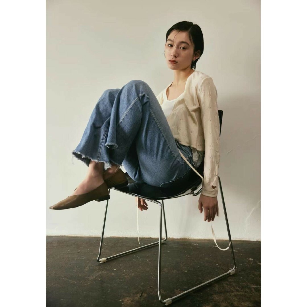 超美品 TGOR カーディガンCache-Coeur cardigan IVORY トップス トップス