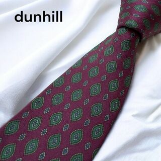 ダンヒル(Dunhill)のdunhill ダンヒル ペイズリー柄 パープル×グリーン ネクタイ(ネクタイ)