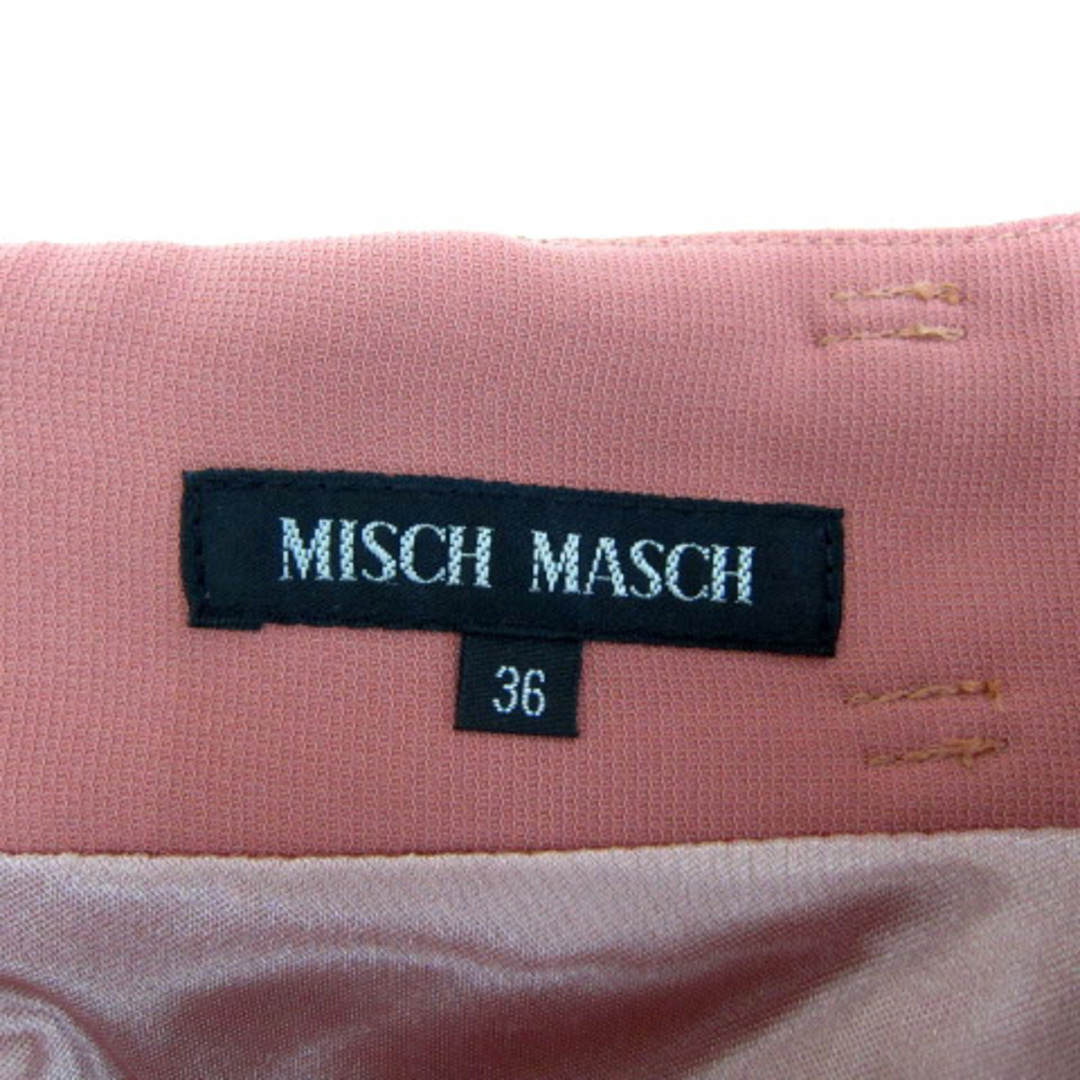 MISCH MASCH(ミッシュマッシュ)のミッシュマッシュ フレアスカート ミニ丈 無地 36 S コーラルレッド レディースのスカート(ミニスカート)の商品写真