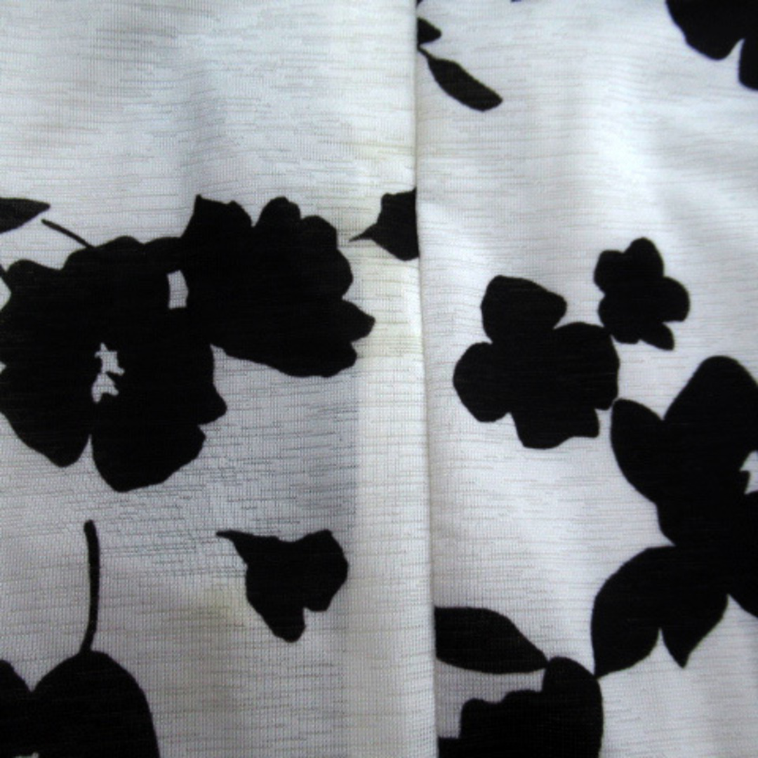 MERCURYDUO(マーキュリーデュオ)のマーキュリーデュオ ガウチョパンツ ワイドパンツ 七分丈 花柄 F 白 黒 レディースのパンツ(その他)の商品写真