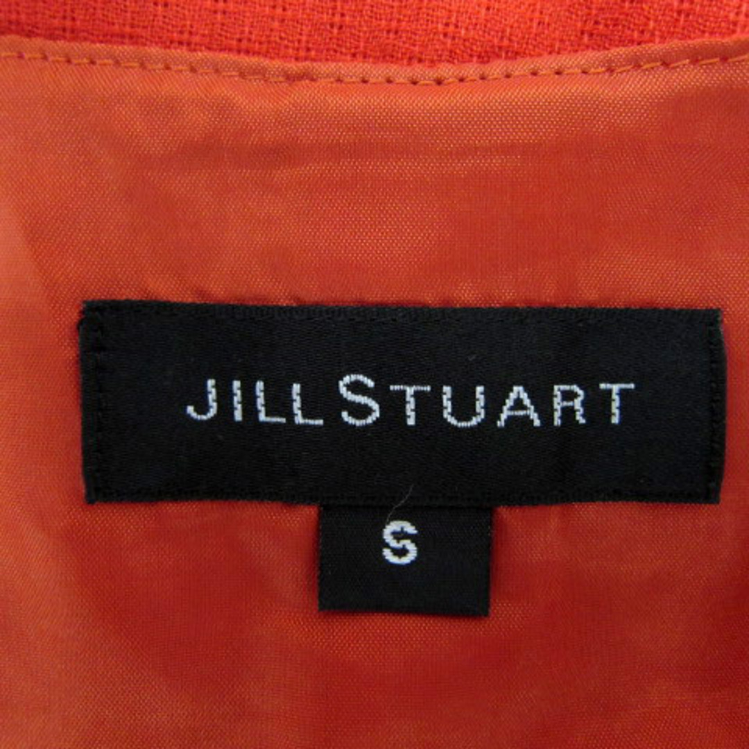JILLSTUART(ジルスチュアート)のジルスチュアート ブラウス カットソー ノースリーブ リボン S 赤 レッド レディースのトップス(シャツ/ブラウス(半袖/袖なし))の商品写真