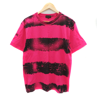 リーバイス Tシャツ カットソー 半袖 ラウンドネック プリント L ピンク