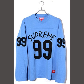 シュプリーム(Supreme)の24SS Supreme 99 L/S Football Top L Blue(Tシャツ/カットソー(七分/長袖))