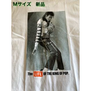 マイケルジャクソン×LIFE誌 Tシャツ 新品 サイズM 白 タグ付き(Tシャツ/カットソー(半袖/袖なし))