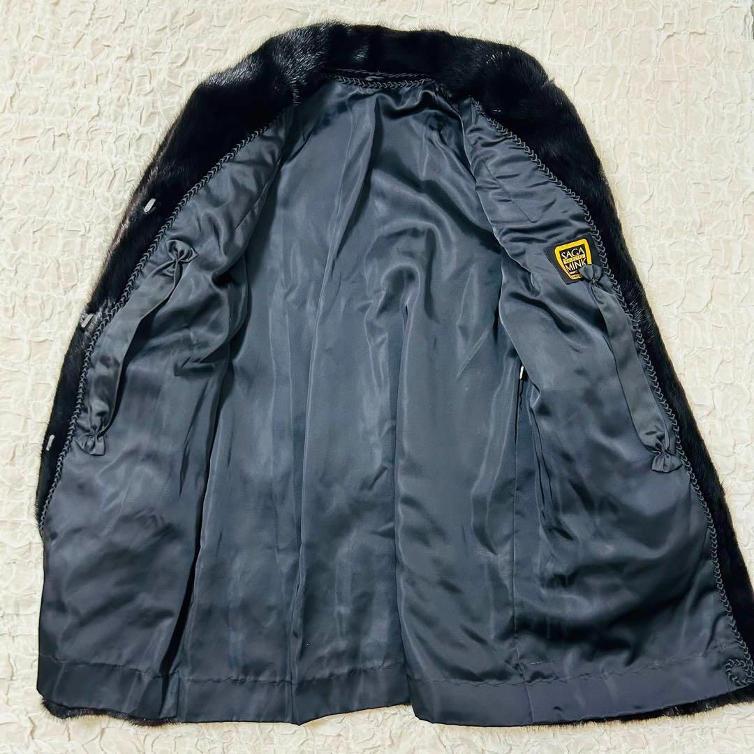 サガミンク SAGA MINK 金サガ 毛皮 コート ミンクファー ハーフコート レディースのジャケット/アウター(毛皮/ファーコート)の商品写真