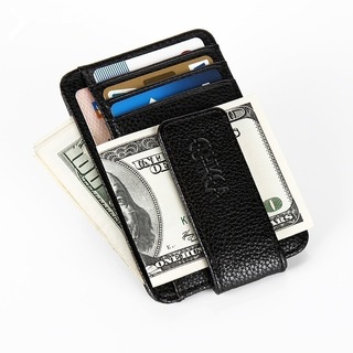【最入荷】財布　二つ折り　メンズ　カードホルダー　パスケース　マネークリップ(マネークリップ)
