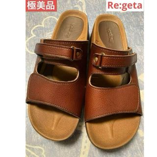 リゲッタ(Re:getA)のRe:getA リゲッタ サンダル　サイズ L ブラウン(サンダル)