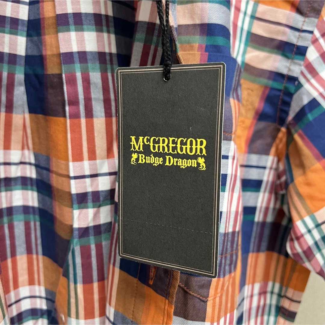 McGREGOR(マックレガー)のMcGREGOR 半袖チェックシャツ　半袖シャツ　新品タグ付き　トップス メンズのトップス(シャツ)の商品写真