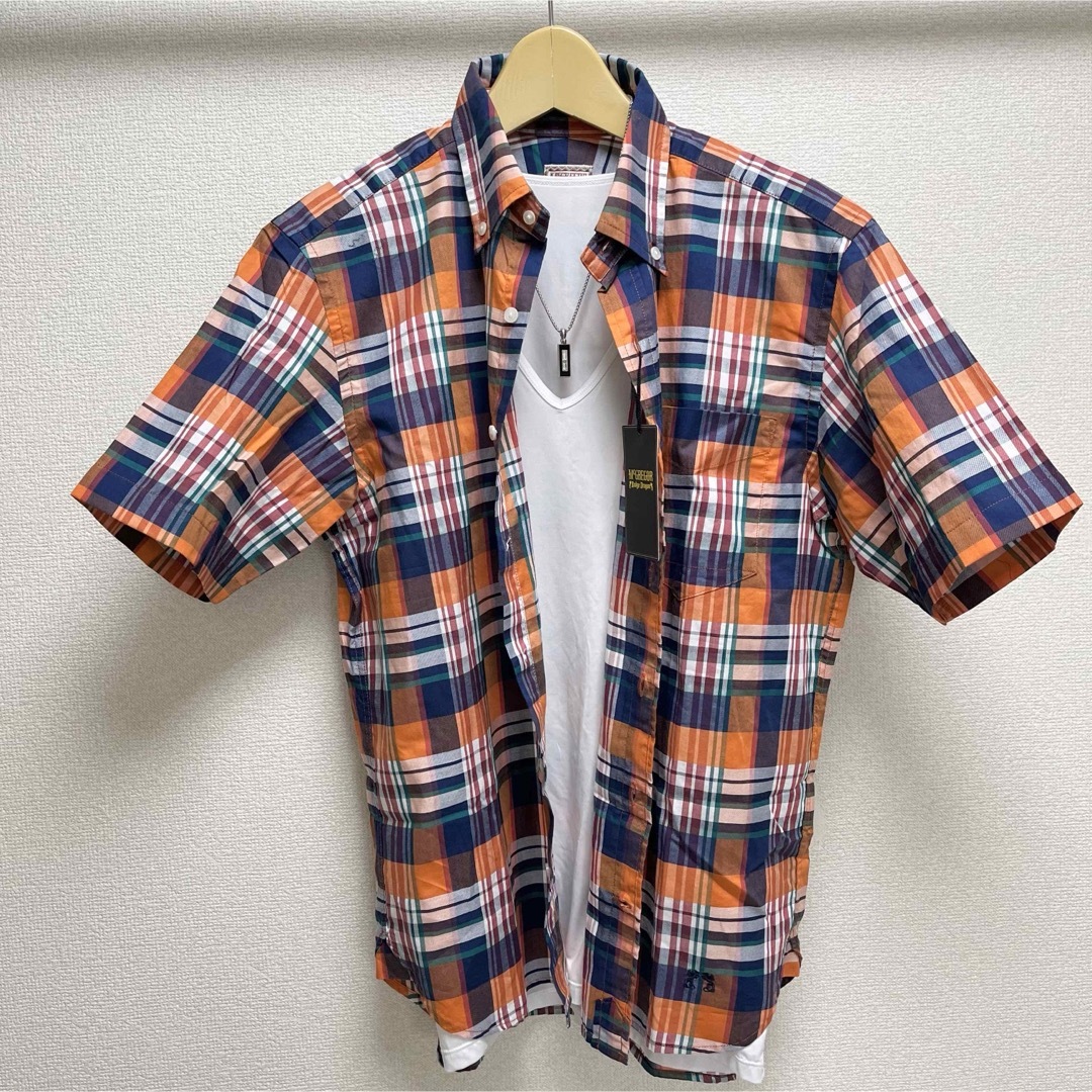 McGREGOR(マックレガー)のMcGREGOR 半袖チェックシャツ　半袖シャツ　新品タグ付き　トップス メンズのトップス(シャツ)の商品写真
