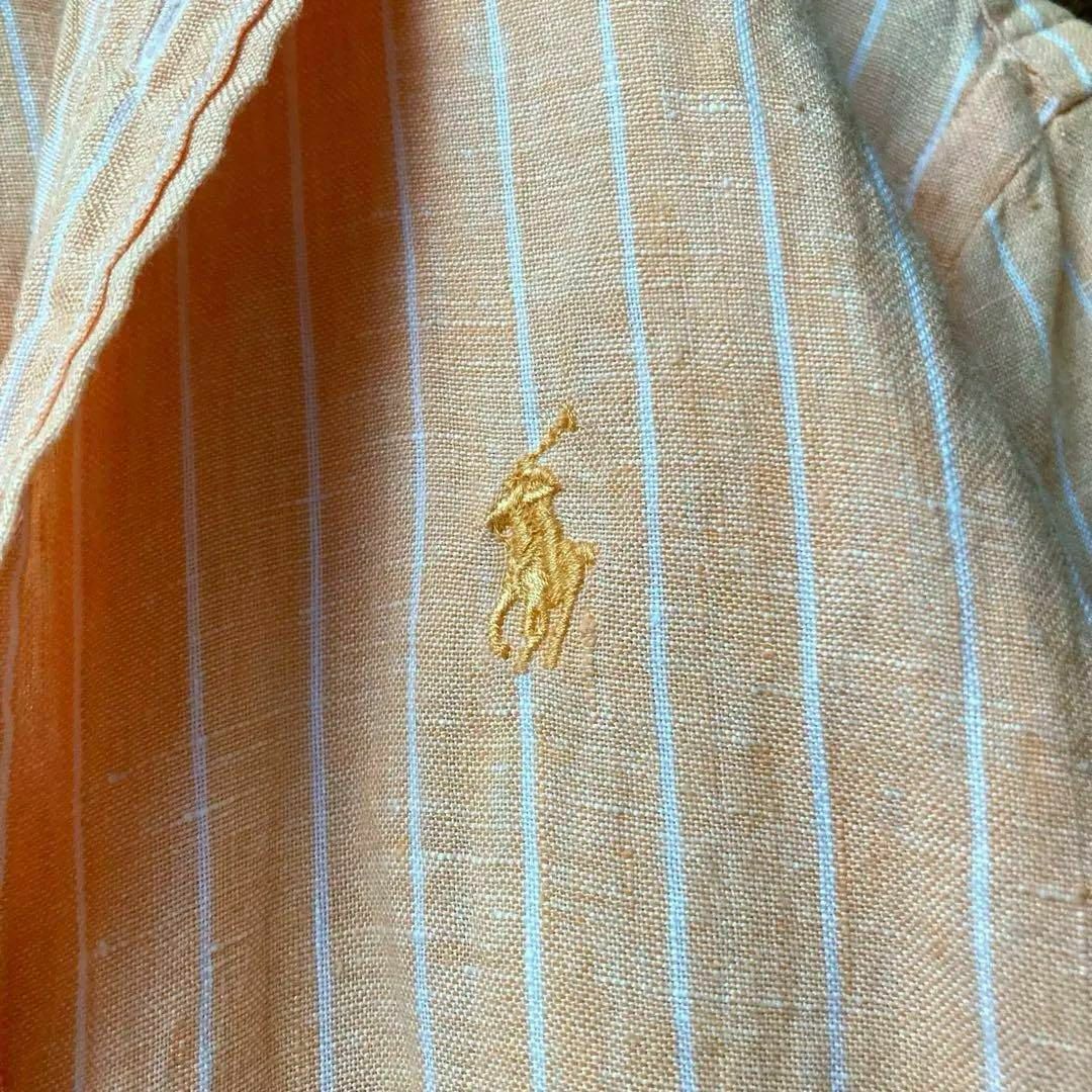 POLO RALPH LAUREN - ポロラルフローレン ストライプリネン長袖 POLO RALPH LAUREN - ポロラルフローレン ストライプリネン長袖