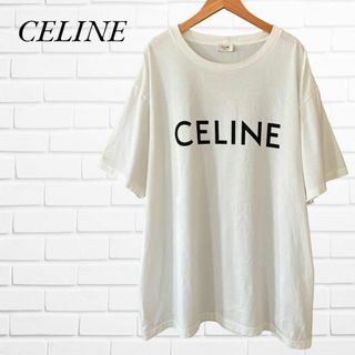 celine - CELINE セリーヌ ロゴ Tシャツ シンプル 白T ロゴプリント