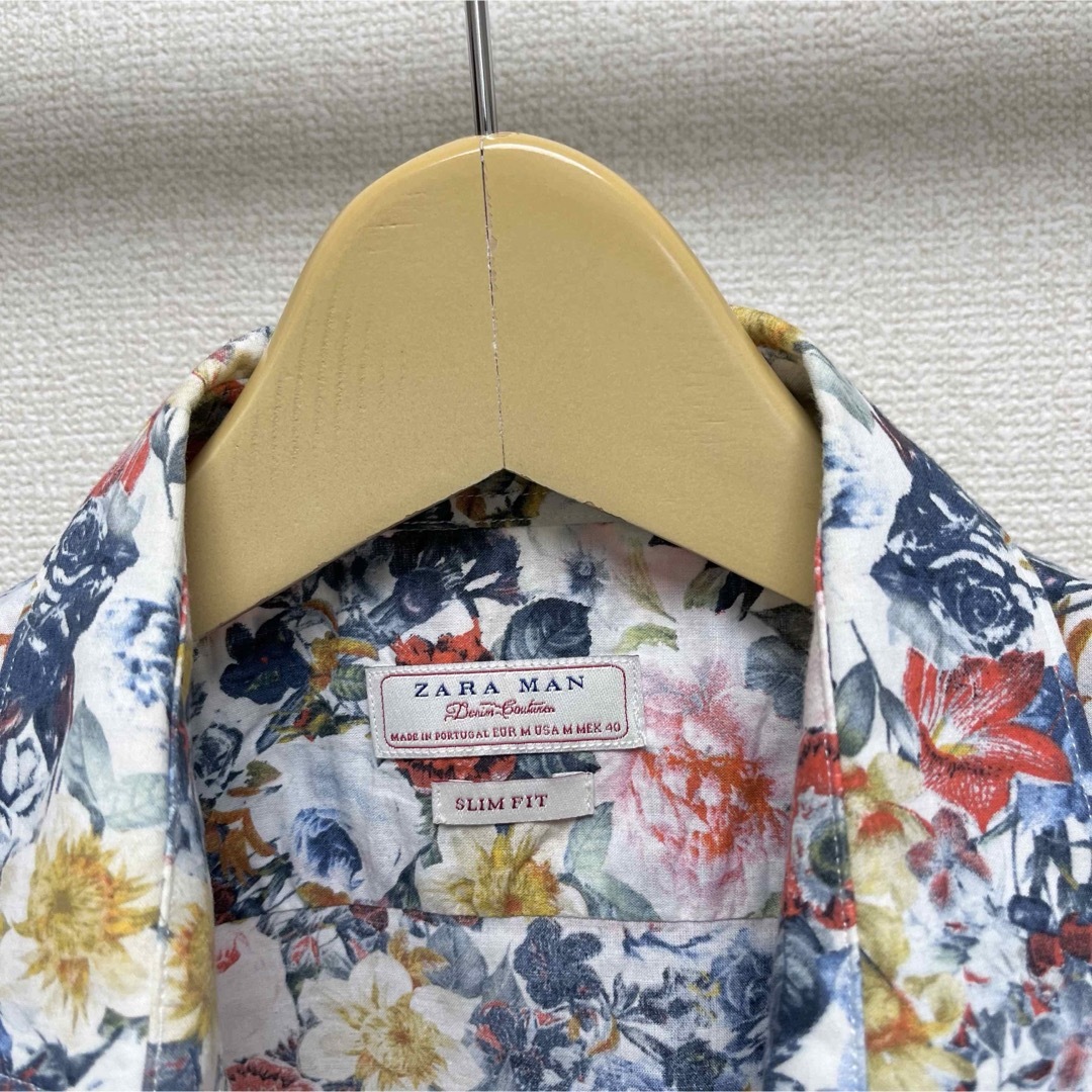 ZARA(ザラ)のZARA MAN 総柄シャツ　長袖シャツ　花柄シャツ　トップス　高級感 メンズのトップス(シャツ)の商品写真