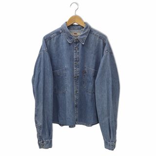 Levi's - リーバイス 90s 長袖 レッドタブ カットオフ デニムシャツ XL インディゴ