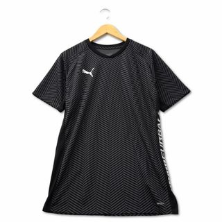 PUMA - プーマ PUMA ヘリンボーン メッシュ Tシャツ M ブラック