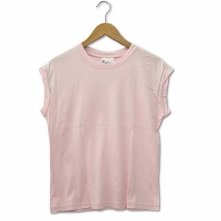 エピス(EPICE)のエピス EPICE ラメ ノースリーブ Tシャツ カットソー ピンク(カットソー(半袖/袖なし))