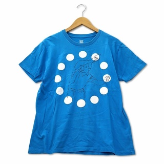 Graniph - グラニフ graniph コットン プリント 半袖 Tシャツ S ブルー