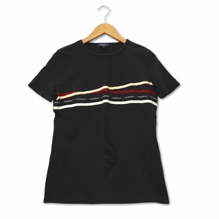 バーバリー ロンドン コットン テープデザイン Tシャツ L ブラック(Tシャツ(半袖/袖なし))