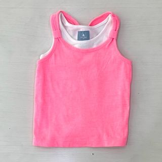 ベビーギャップ(babyGAP)のベビーギャップ　蛍光ピンクタンク　サイズ90(Tシャツ/カットソー)