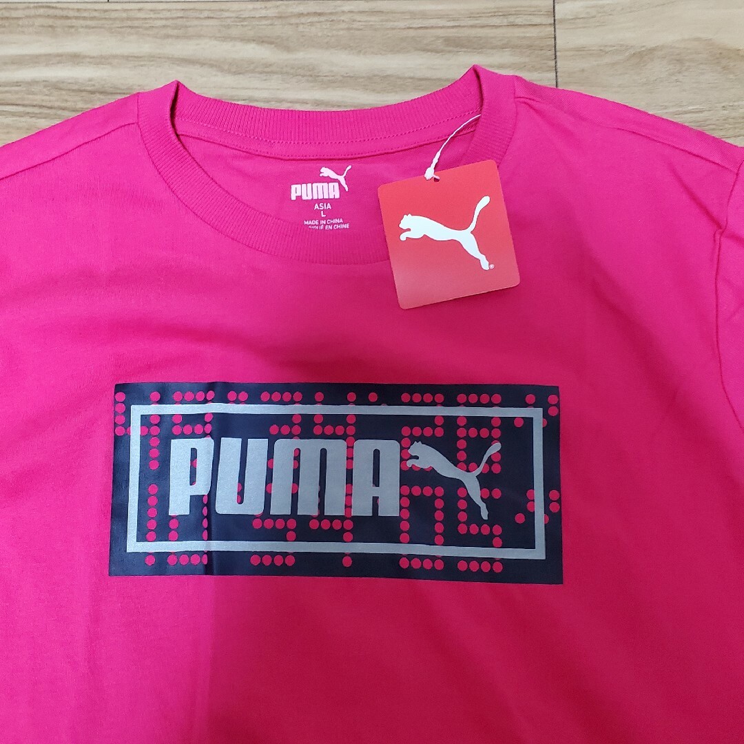 PUMA(プーマ)の新品【PUMA】プーマ　Tシャツ　ブラック　メンズ　L メンズのトップス(Tシャツ/カットソー(半袖/袖なし))の商品写真