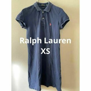 Ralph Lauren ラルフローレン ロングポロシャツ ワンピース ネイビー