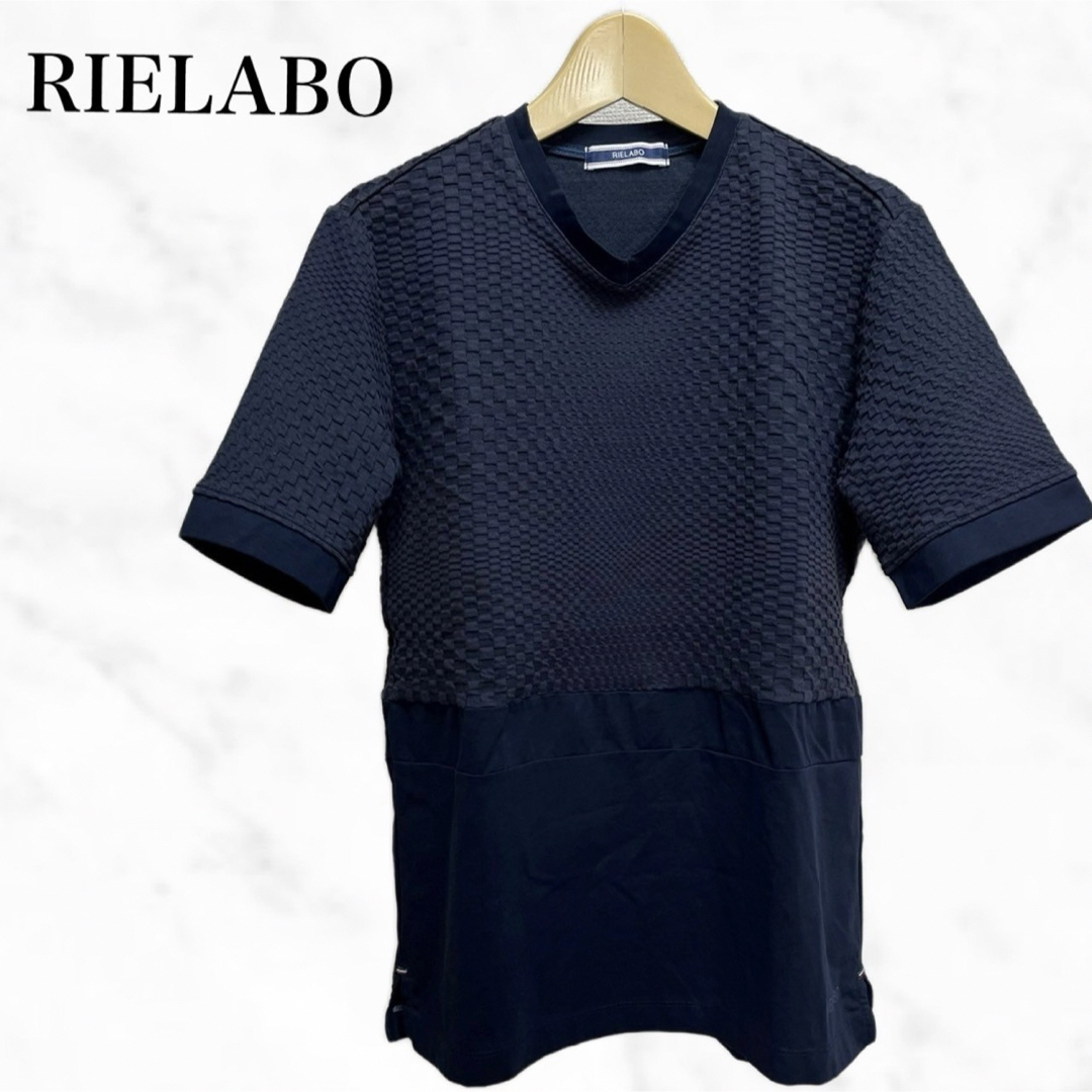 RIELABO 半袖Tシャツ　ＶネックTシャツ　日本製　半袖カットソー メンズのトップス(Tシャツ/カットソー(半袖/袖なし))の商品写真