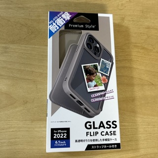 Premium Style iPhone 14 Pro用 ガラスフリップケース 