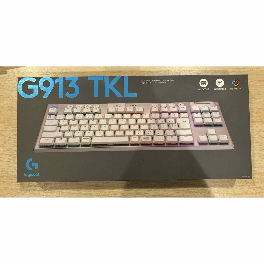 Logicool(ロジクール)のLogicool  ゲーミングキーボード タクタイル ホワイト G913-TKL スマホ/家電/カメラのPC/タブレット(PC周辺機器)の商品写真