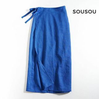 ソウソウ(SOU・SOU)の938y*ソウソウ sousou 麻 リネン100% こしき タイトスカート.(ロングスカート)